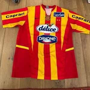 Rare Vintage 2000-01 Espérance Sportive de Tunis Home Shirt Nike Silver Tag